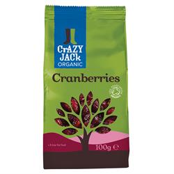 Crazy Jack Organic Cranberries 100g
