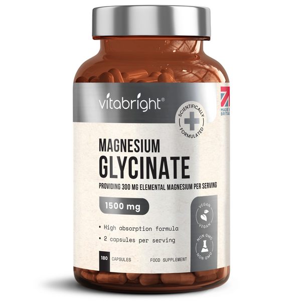 Vitabright Magnesium Glycinate 1500mg 180 Capsules