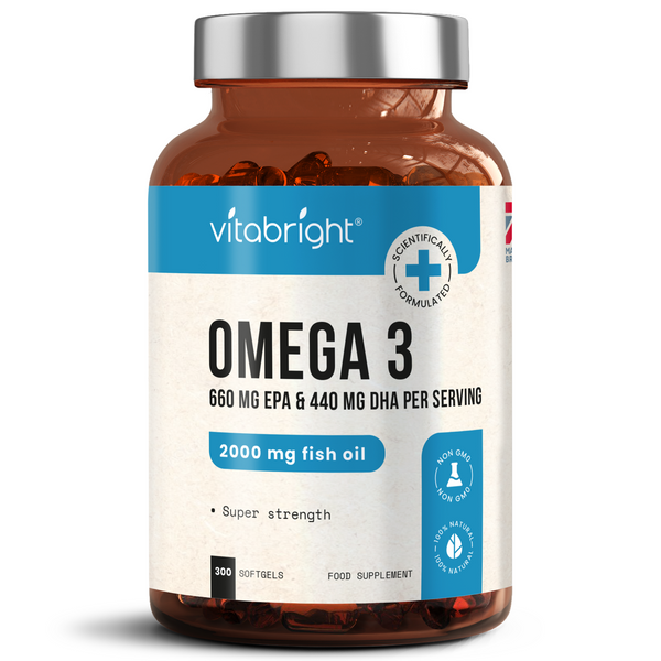Vitabright Omega 3 Softgels - 2000mg 300 Softgels