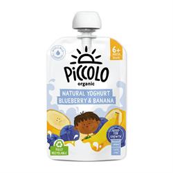 Piccolo Organic Natural Yoghurt Blueberry 100g