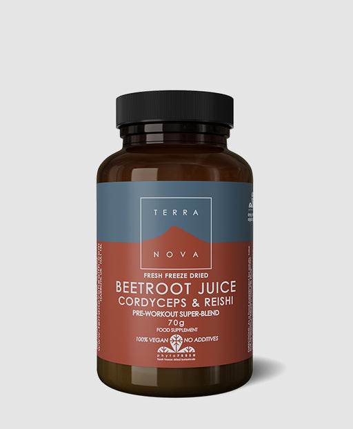 Terranova Beetroot Juice, Cordyceps & Reishi Super-Blend 70G Capsules