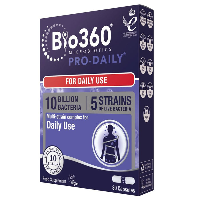 Natures Aid Bio360 Pro-Daily (10 Billion Bacteria) 30 Capsules