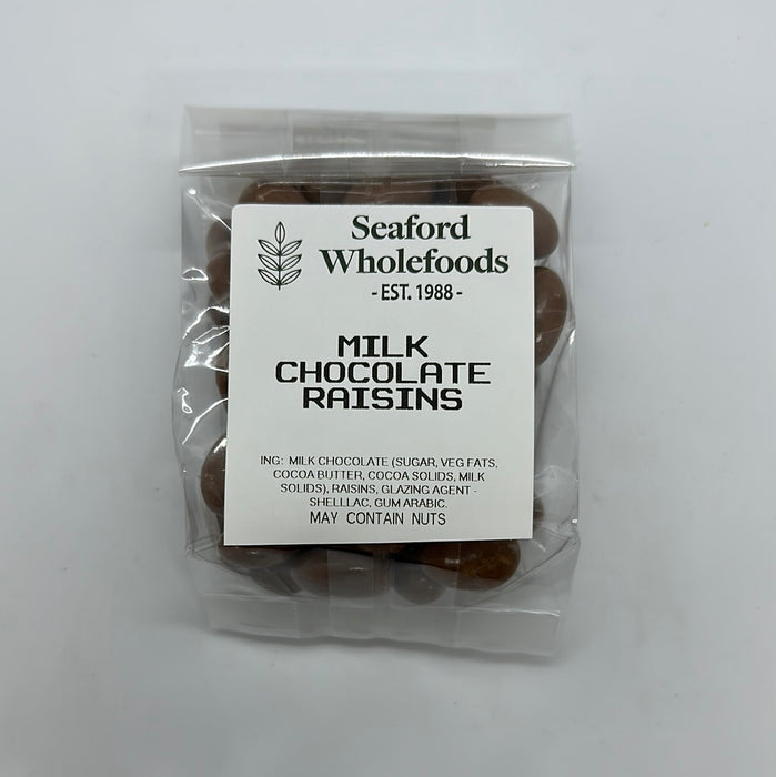 Seaford Wholefoods Milk Chocolate Raisins 125g