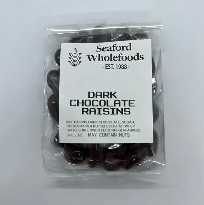 Seaford Wholefoods Dark Chocolate Raisins 100g