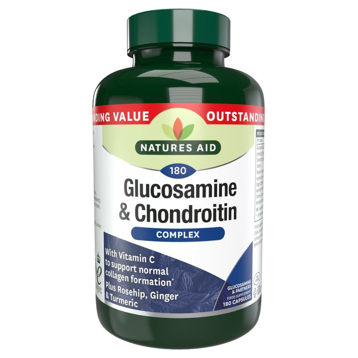 Natures Aid Glucosamine & Chondroitin Complex 180 Capsules