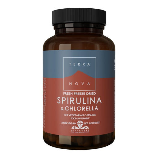 Terranova Spirulina & Chlorella Capsules 100 Capsules