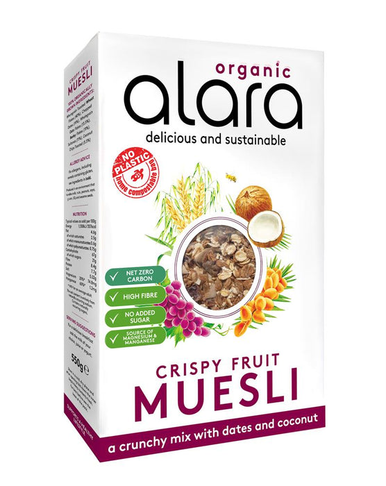 Alara Organic Crispy Fruit Muesli 550g