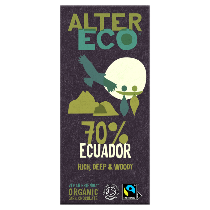 AlterEco Dark Chocolate 70% Ecuador 100g