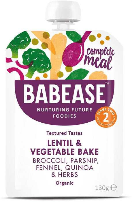 Babease Org Lentil & Vegetable Bake 130g