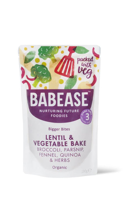 Babease Org Lentil & Veg Bake 190g 190g