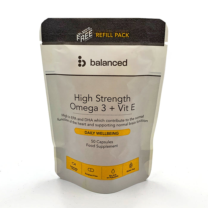 Balanced Omega 3 Refill Pouch 50gelcaps