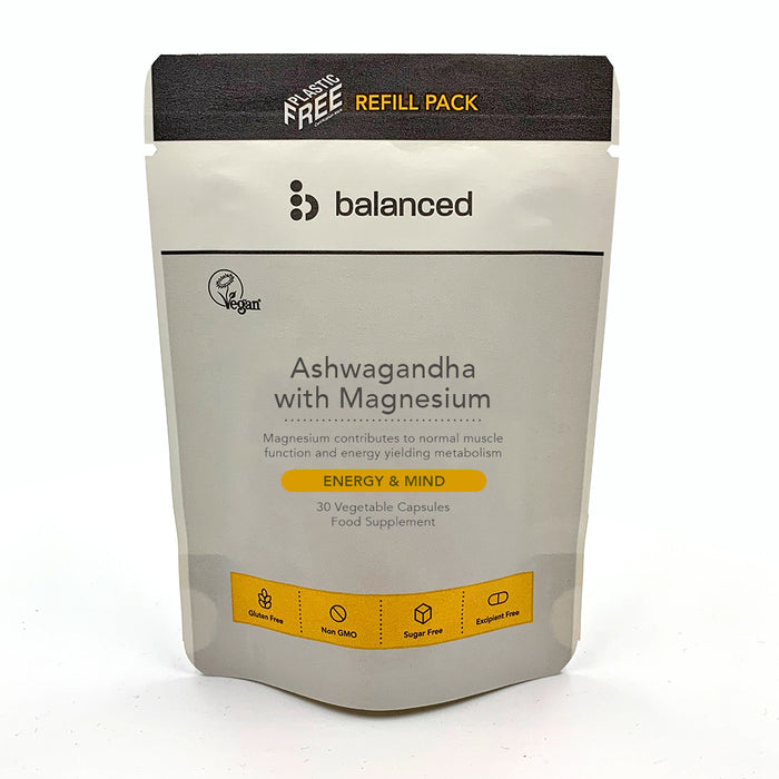 Balanced Ashwagandha & Magnesium Refill Pouch 30 Capsules