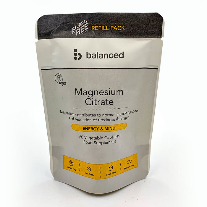 Balanced Magnesium Citrate Refill Pouch 60 Capsules
