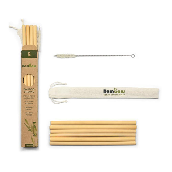 Bambaw Box| Bamboo straws 22cm x 6