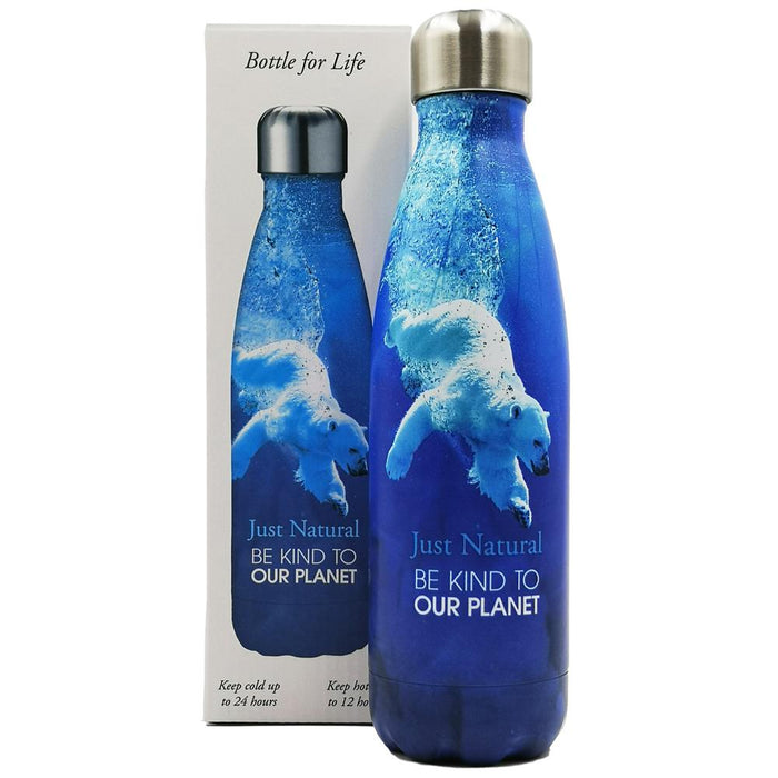 Just Natural BFL S/Steel Drinks Bottle Polar Be 500ml