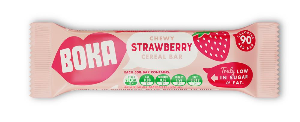 Boka Strawberry Cereal Bar 30g