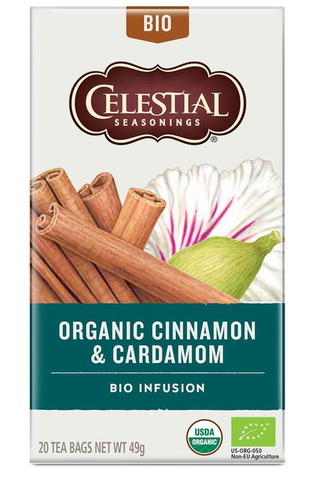 Celestial Seasonings Org Cinnamon & Cardamom Tea 20bag