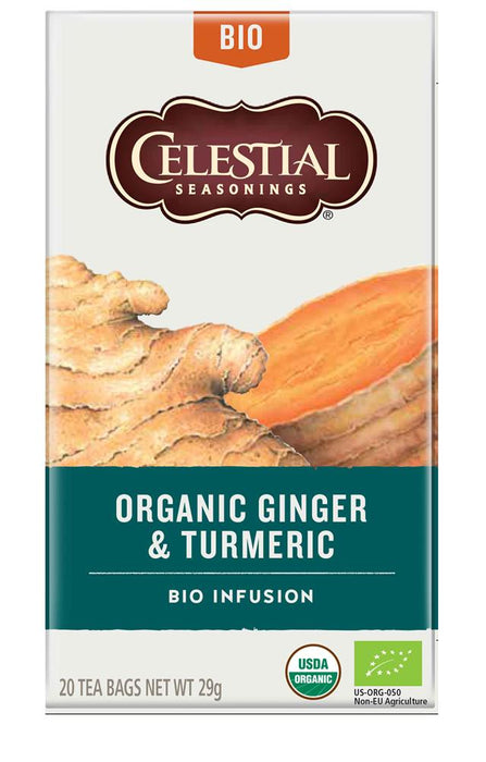 Celestial Seasonings Org Ginger & Turmeric Tea 20bag
