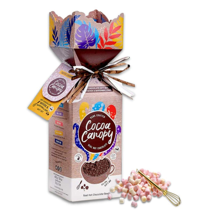 Cocoa Canopy Salt Caramel Ht Choc Gift set 500g