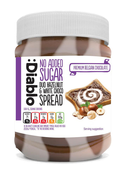 Diablo Sugar Free Duo Hazelnut Chocolate Spread 350g