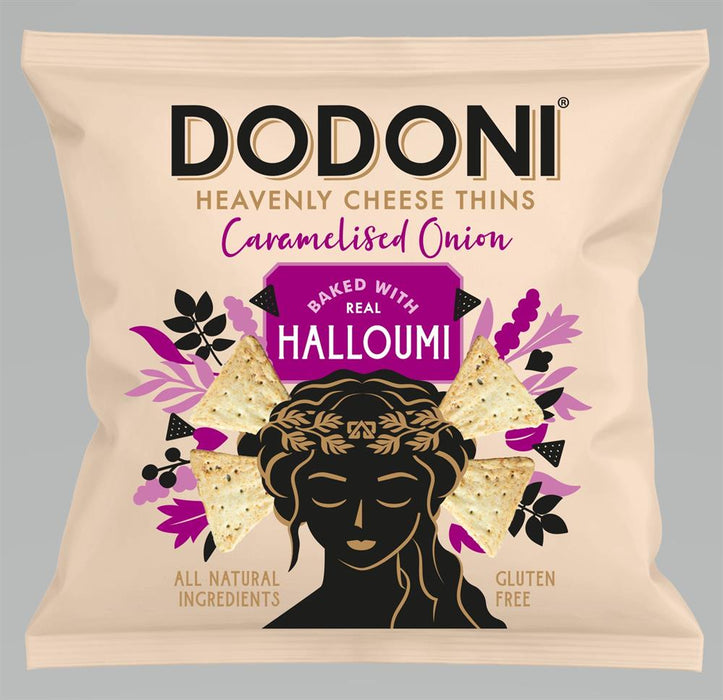 Dodoni Halloumi Caramelis Onion Thins 80g