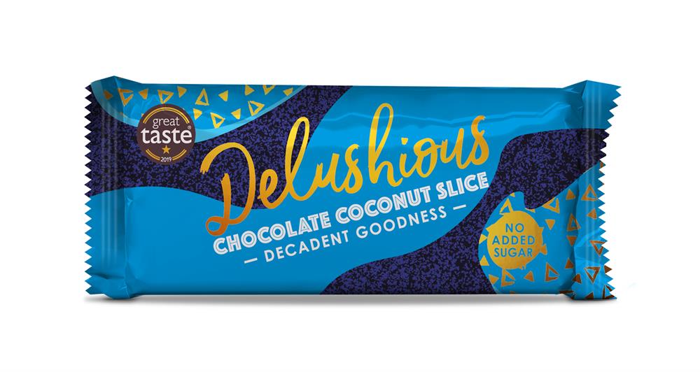 Delushious Chocolate Coconut Slice 45g