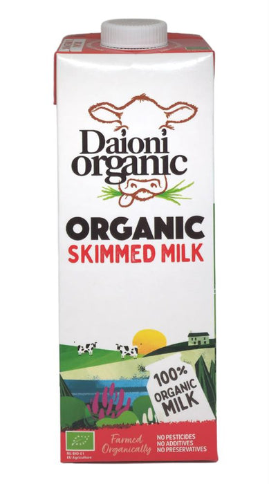 Daioni Organic Skimmed UHT Milk 1L