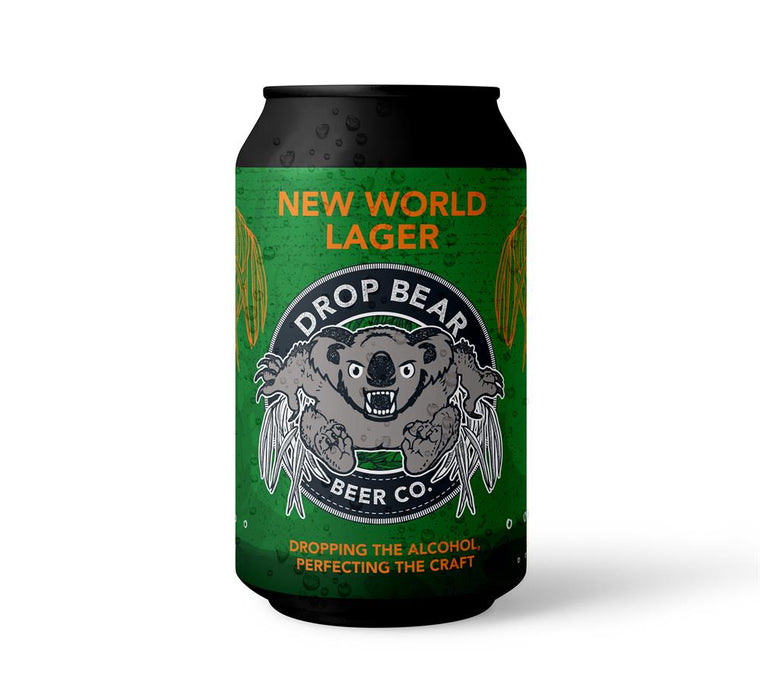 Drop Bear Beer New World Lager 0.5% 12unit