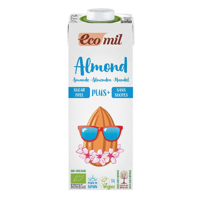 Ecomil Almond Plus No Sugar Drink 1L