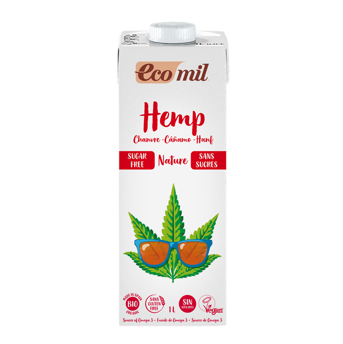 Ecomil Hemp Drink Sugar-Free 1L