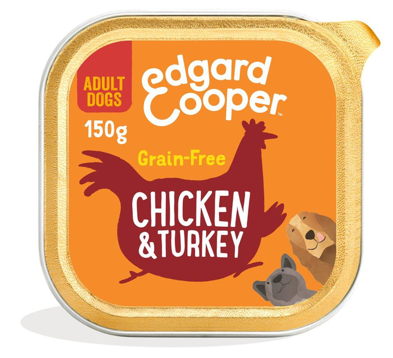Edgard and Cooper Chicken & Turkey Tray for Dogs 150g