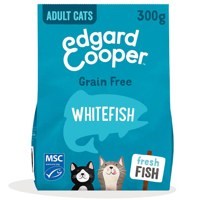 Edgard and Cooper Dry Cat Food Whitefish 300g
