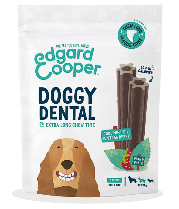 Edgard and Cooper Dog Dental Strawberry & Mint M 7sticks