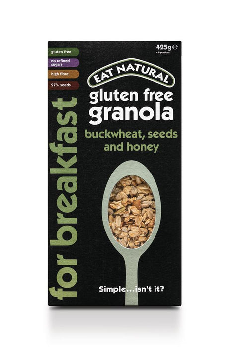 Eat Natural GF Buckwheat & Honey Granola 425g