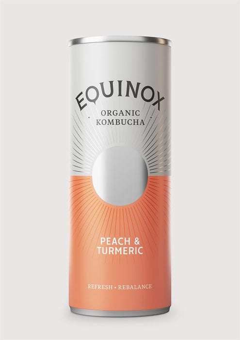 Equinox Kombucha - Peach Turmeric 250ml