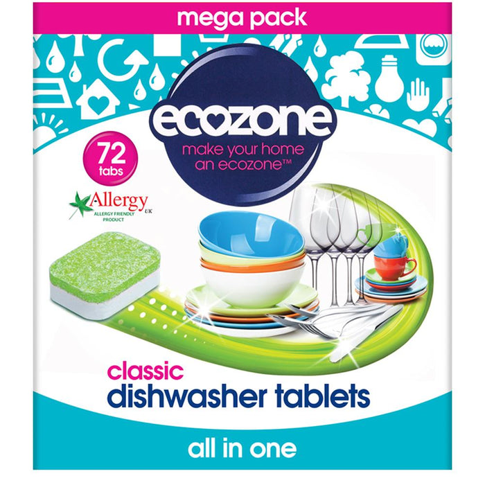 Ecozone Classic Dishwasher Tablets 72 tablets
