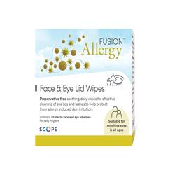 Fusion Allergy gentle wipes x 20