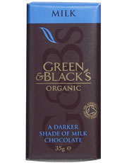 Green & Blacks Milk Chocolate Bar 35g