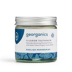Georganics Fluoride Toothpaste Peppermint 60ml