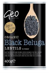 Geo Organics Cans - Black Beluga Lentils 400g