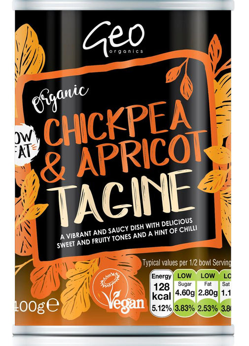 Geo Organics Cans-Chickpea & Apricot Tagine 400g