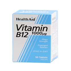 HealthAid Vitamin B12 (Cyanocobalamin) 50 Tablets