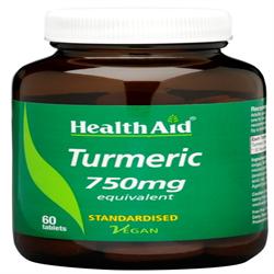 HealthAid Turmeric (Curcumin) 750mg 60 Tablets