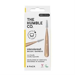 Humble Interdental Brush Yellow 0.70mm 8 Pack