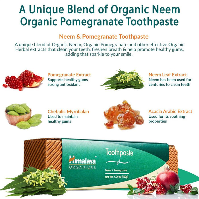 Himalaya Herbal Healthcare Neem & Pomegranate Toothpaste 150g