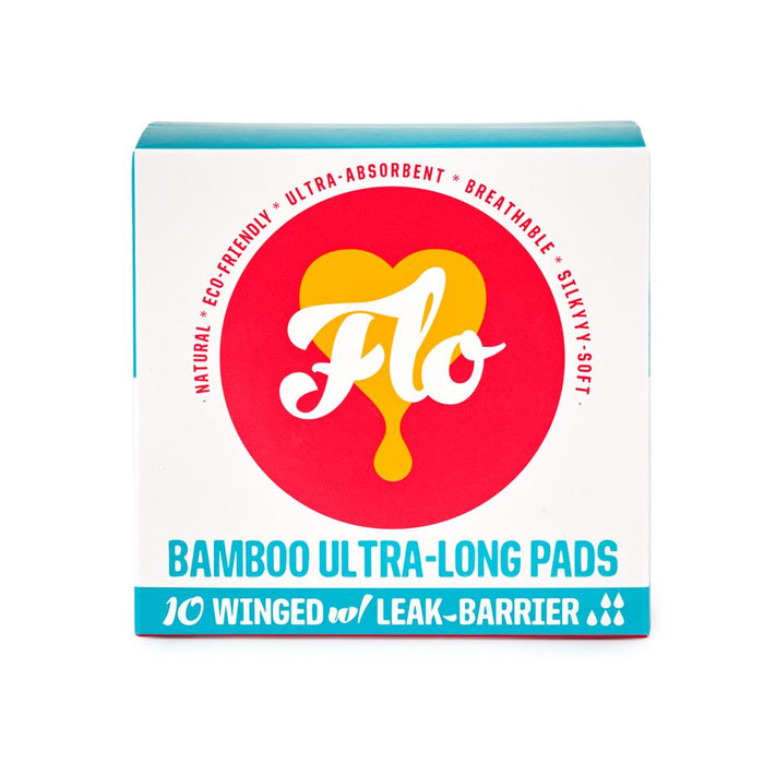 Here We Flo FLO Bamboo Ultra-Long Pads 10pads