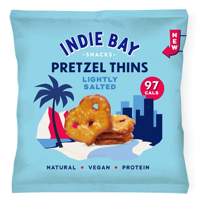 Indie Bay Snacks Pretzel Thins Lightly Salted 24g