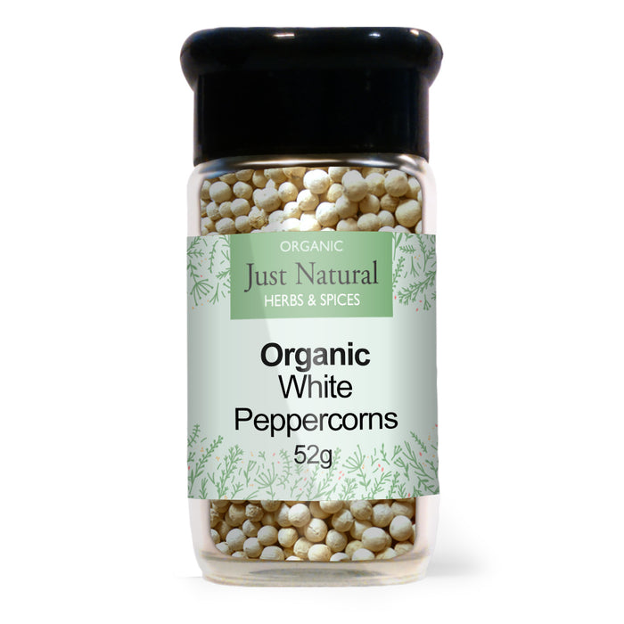 Just Natural Herbs Peppercorns White 52g