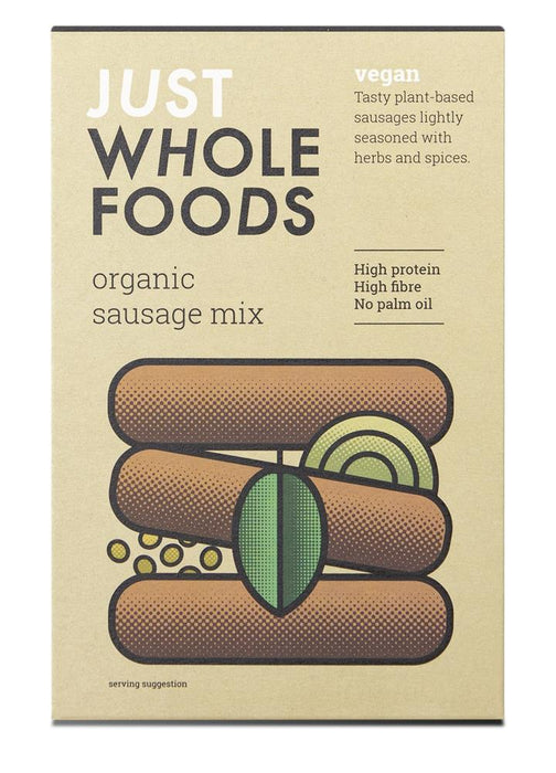 Just Wholefoods Organic Vegan Sausage Mix 125g