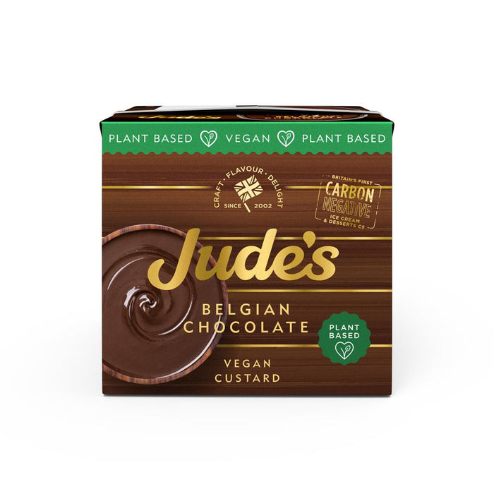 Judes Ice Cream Vegan Belgian Choc Custard 500g